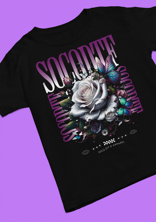 White Rose Halftone T-shirt